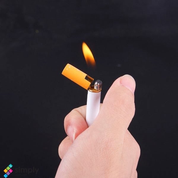 Refillable Butane Gas Flint Cigarette Shaped Lighter - Image 2