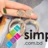 Shiny Side New Fashion Brand Jewelry Round Crystal Stud Earrings for Women