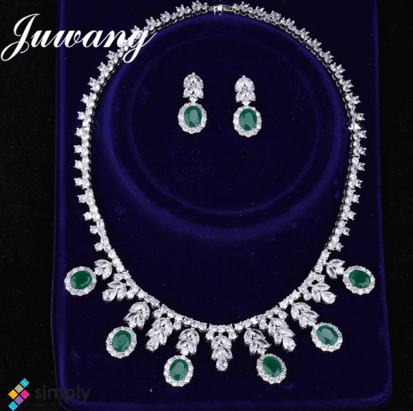 Zircon African Crystal Sieraden Women Fashion Jewellery Set - Image 3