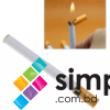 Refillable Butane Gas Flint Cigarette Shaped Lighter