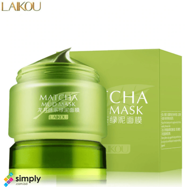 LAIKOU Matcha Mud Mask -Deep Cleaning Moisturizing Oil-Control Acne Treatment Blackhead Remover Pore Cleanser- 85g - Image 4