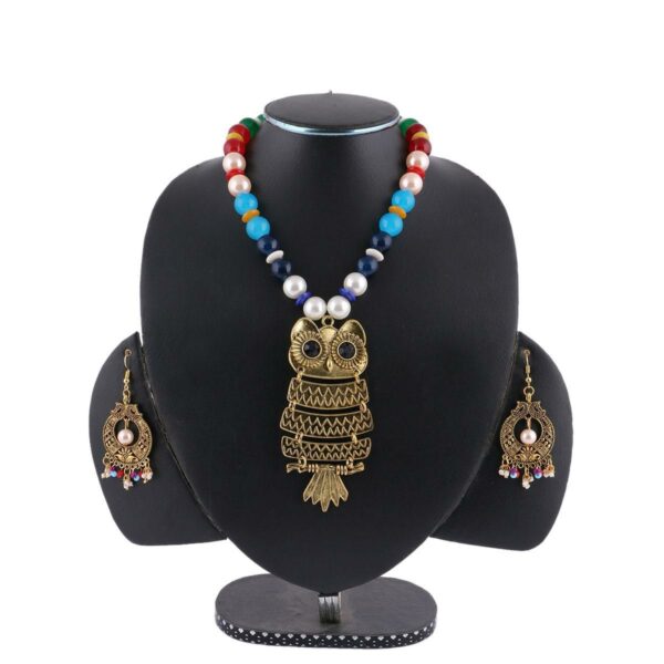 Multi Color Stone Setting Handmade Jewellery Set For Wome(Js_73)