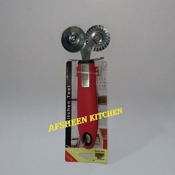 Stainless Steel Double Head Wheel Pizza Cutter